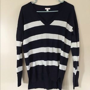 Gap Navy/White Striped Sweater Size Small